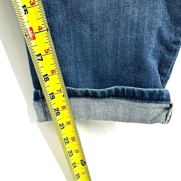 Miss Me Womens Cuffed Capri Jeans Size 29 Flap Pocket Bling Rhinestone Cropped - Picture 13 of 14